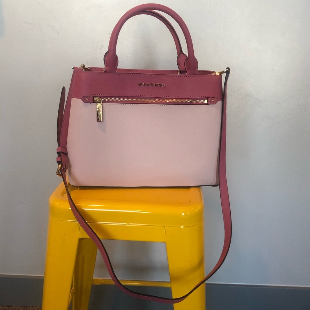Michael Kors Dual Tone Pink Bag